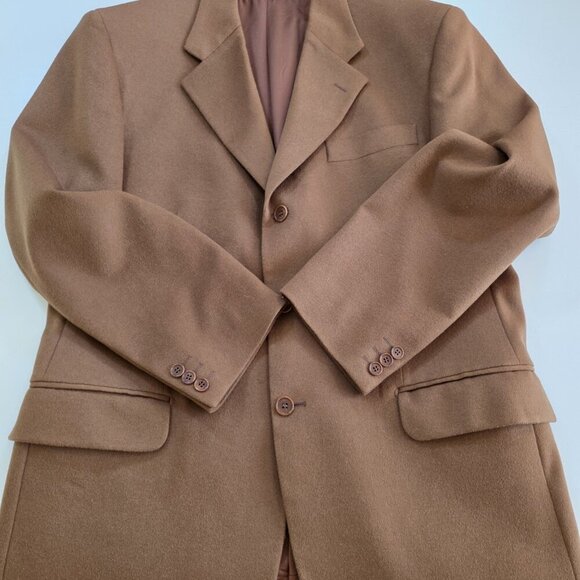 Dalcos Lanificio Fratelli Bacci Jacket Men IT 54 US 44 Brown Wool Cashmere 3B LS - Picture 10 of 16